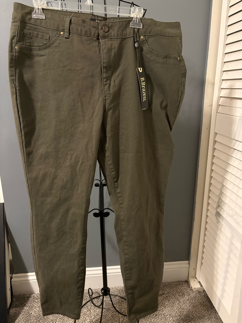 Olive Skinny Jeans for Women